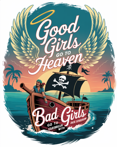 Good Girls Go to Heaven, Bad Girls Go to the Caribbean with Jack Sparrow